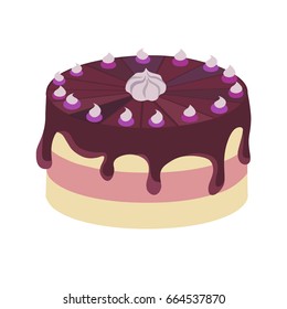Picture of a cake Vector Illustration
