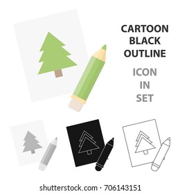 Picture cartoon icon. Illustration for web and mobile design.