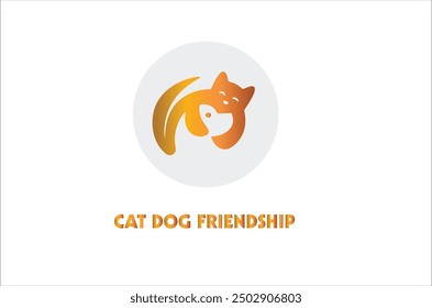 a picture of a cat and a dog that says  cat friendship friendship friendship friendship .
