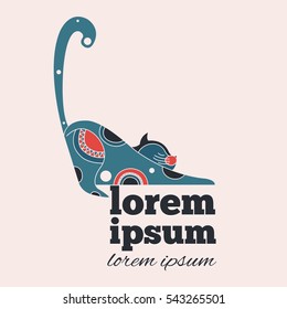 with a picture of a cat logo