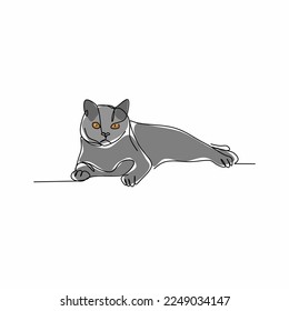 A picture of a cat.
Vector illustration.