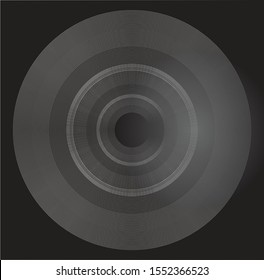 Picture of a CD on a black background. Used to cover the CD case. DVD. Used to make a website background, documents, publications or product logos.