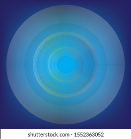Picture of a CD on a blue background used for the cover of a CD case. DVD. Used as a background for making websites, publications, or product logos.