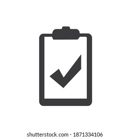 picture check mark on tablet, vector