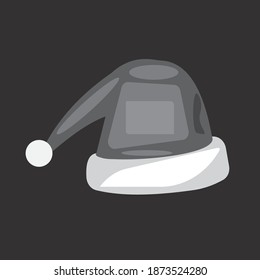 imagen de sombrero de navidad, vector de sombrero festivo