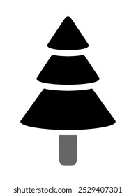 a picture of a christmas tree with black leaves and a grey trunk