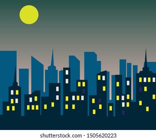 Picture of the city that lights up at night