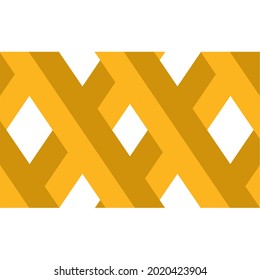 picture of a collection of light and dark yellow crossed squares