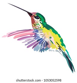 
Imagen de un vector de pájaro de color