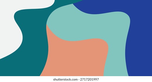 Picture colorful abstract background with dynamic wavy shape image