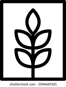 picture crop vector thin line icon