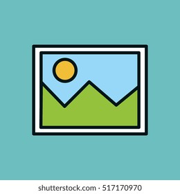 picture data center isolated icon