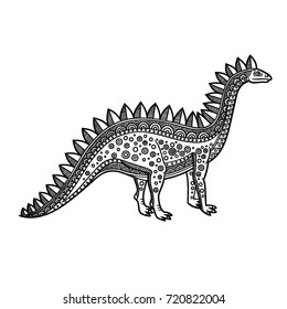 The picture with the decorative dinosaur.