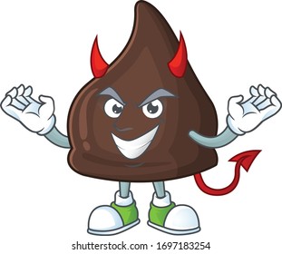 A picture of devil chocolate conitos cartoon character design