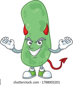A picture of devil enterobacteriaceae cartoon character design. Vector illustration