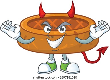 A picture of devil peanut cookies cartoon character design