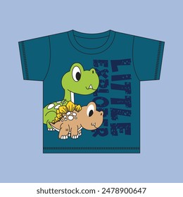 picture of dinosaurs walking together in clothes,design cartoon vector illustration