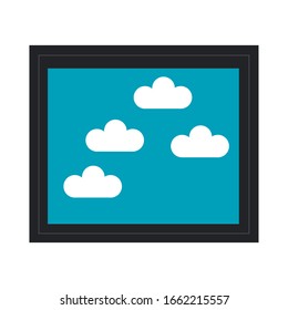 picture file flat style icon vector illustration design
