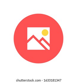 picture file flat vector icon - ui icon vector