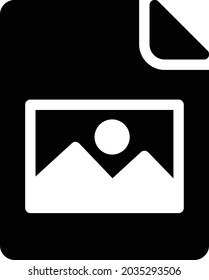 picture file vector glyph flat icon