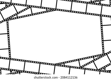 Marco vectorial de diseño de película de imagen.
