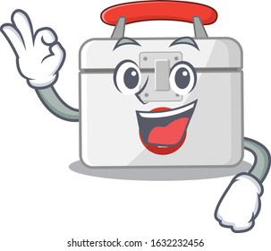 A picture of first aid kit making an Okay gesture