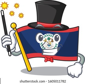 A picture of flag belize performance as a Magician