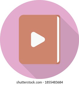 picture flat circle with shadow icon