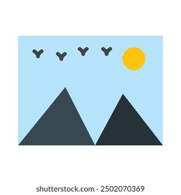 Picture Flat Icon Design For Personal nad Commercial Use
