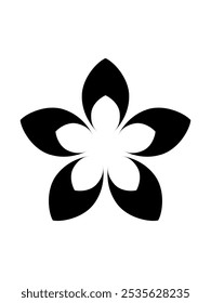 a picture of a flower with sharp edges and symmetrical parts