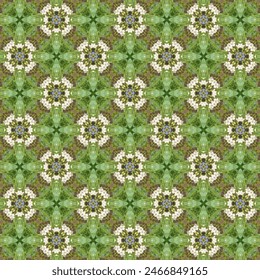 Es una imagen de flores sobre un fondo de color hoja. Da una sensación de comodidad Las flores florecen en la corteza marrón. Las flores están bellamente dispuestas en un ramo.