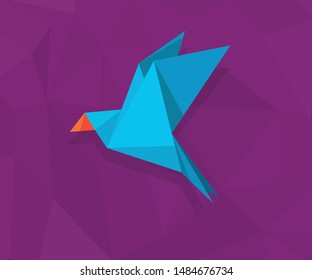 Picture of a flying bird- Vector 