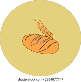 A picture in the form of a logo for a bakery.