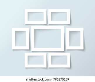 Picture frame design. Realistic vector design template for your presentations and exhibition