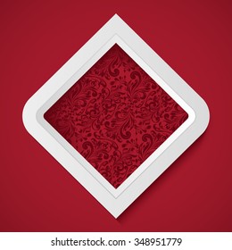 picture frame design vector for image or text