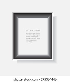 Picture frame design.Frame with shadow.Abstract vector illustration.