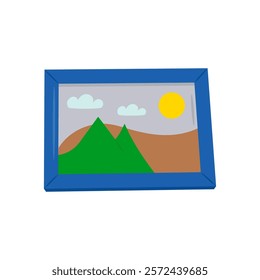 Picture Frame, Exhibition Vector illustration Isolated