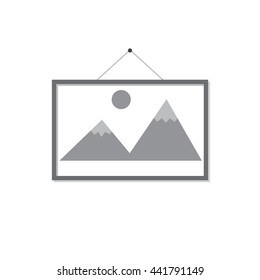 picture frame flat design illustration