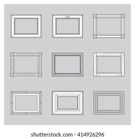 Photo Frame Line Drawing Images, Stock Photos & Vectors | Shutterstock