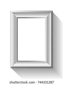 Picture Frame With Halftone Effect. Vector Illustration of a Picture Frame With Halftone Effect In Retro Style.