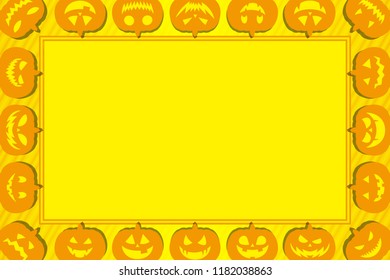 Picture Frame, Halloween Pumpkin Ornaments, Jack O' Lantern
