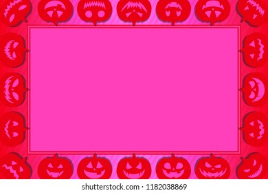 Picture Frame, Halloween Pumpkin Ornaments, Jack O' Lantern