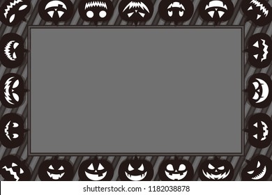 Picture Frame, Halloween Pumpkin Ornaments, Jack O' Lantern