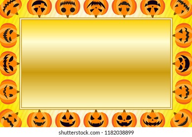 Picture Frame, Halloween Pumpkin Ornaments, Jack O' Lantern