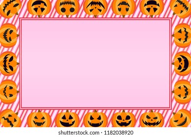 Picture Frame, Halloween Pumpkin Ornaments, Jack O' Lantern