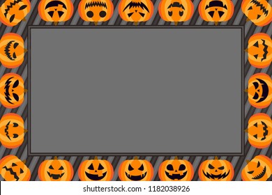 Picture Frame, Halloween Pumpkin Ornaments, Jack O' Lantern