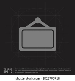 Picture Frame Icon - Black Creative Background