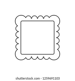 picture frame icon. Element of web for mobile concept and web apps icon. Thin line icon for website design and development, app development