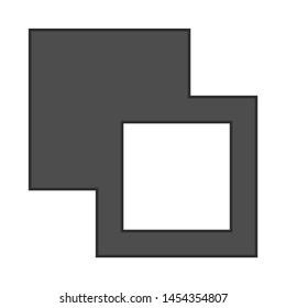 picture frame icon. flat illustration of picture frame. vector icon. picture frame sign symbol