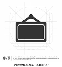 Picture frame icon isolated on white background. Vector art.

